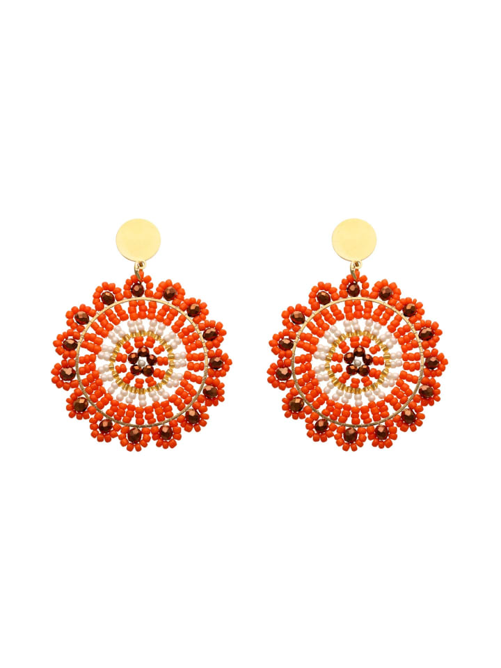 Women Earrings in Orange