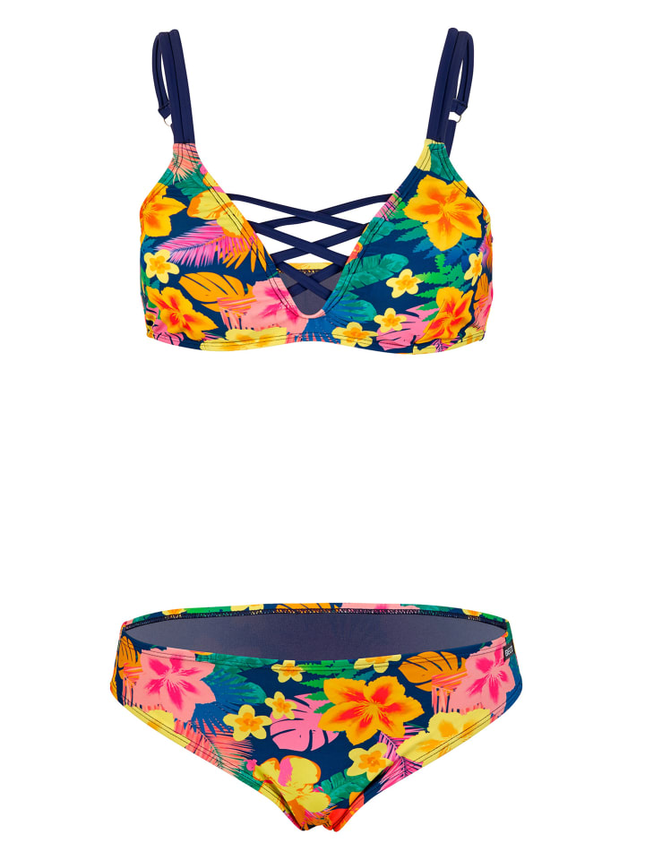 Bikini Summer Flowers in bunt