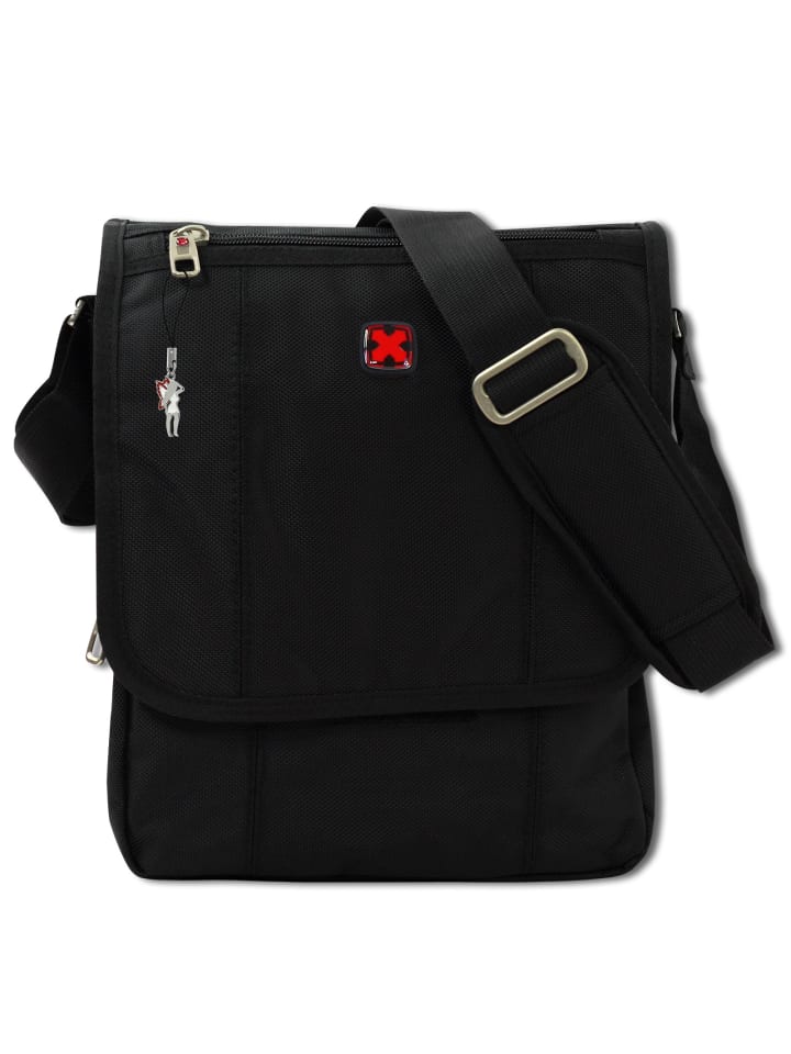Travel N Meet Messenger Bag, Flugbegleiter Polyester schwarz ca. 24cm
