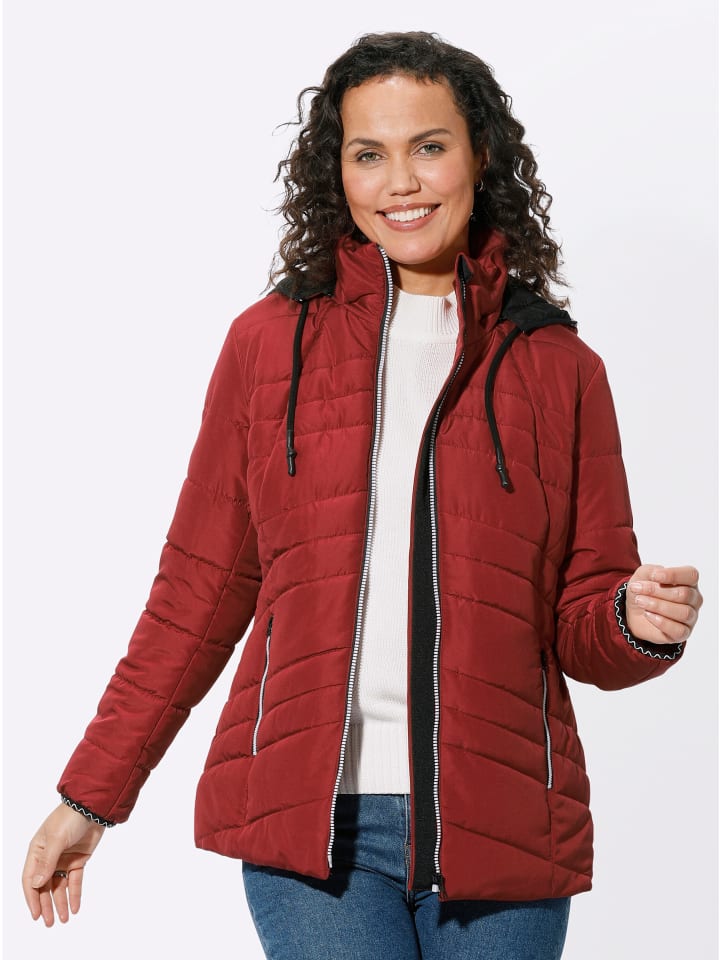 Steppjacke in kirsche