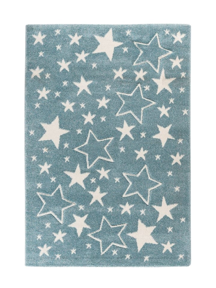 Kurzflor Teppich Armin Tamworth in Blau