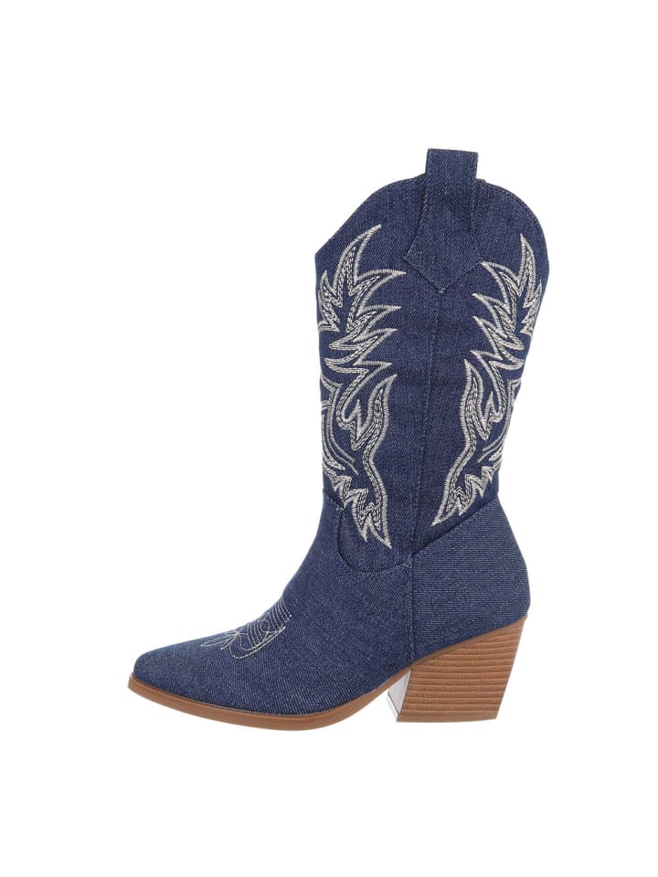 Stiefel in Dunkelblau