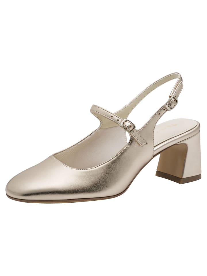 Slingpumps in LIGHT GOLD