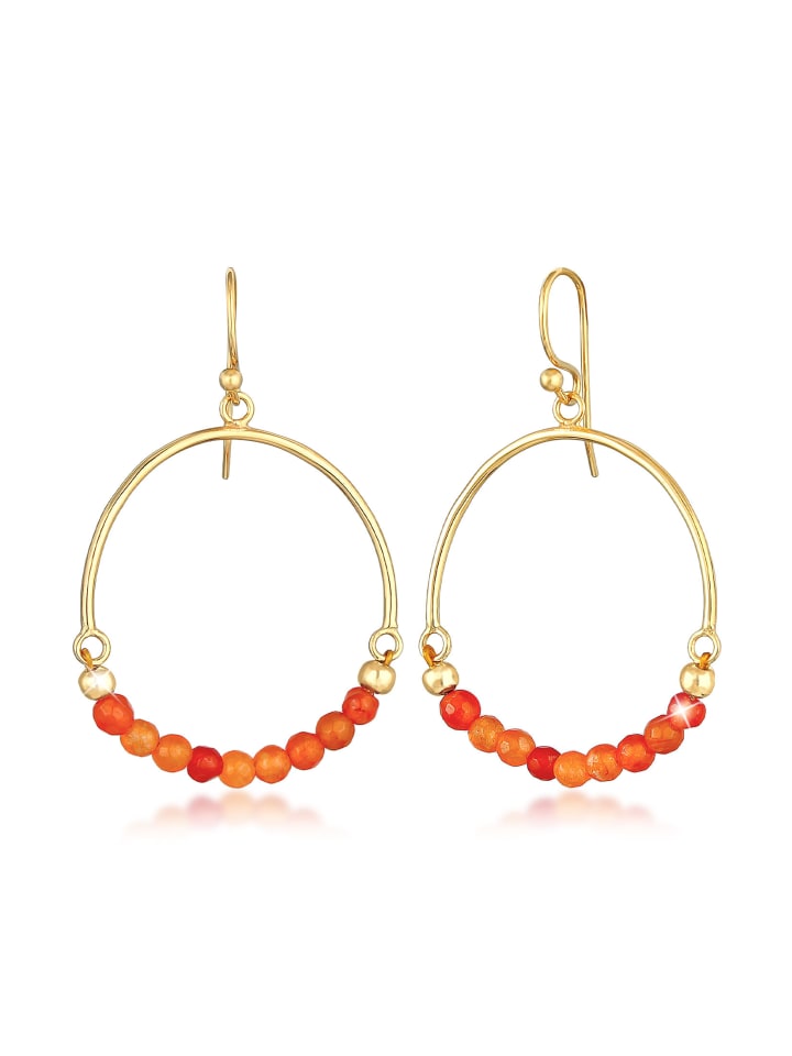 Ohrringe 925 Sterling Silber Boho in Gold