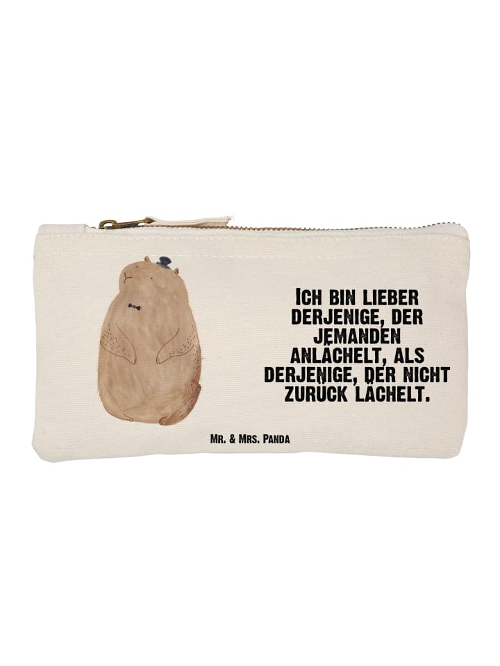 Organizer Tasche Murmeltier mit Spruch in Weiß