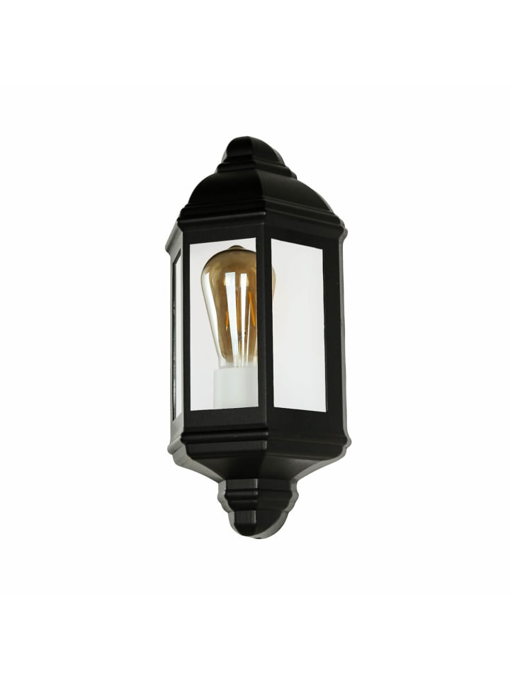 Außen Wandlampe (B)17.5 x (H)36 cm in Schwarz