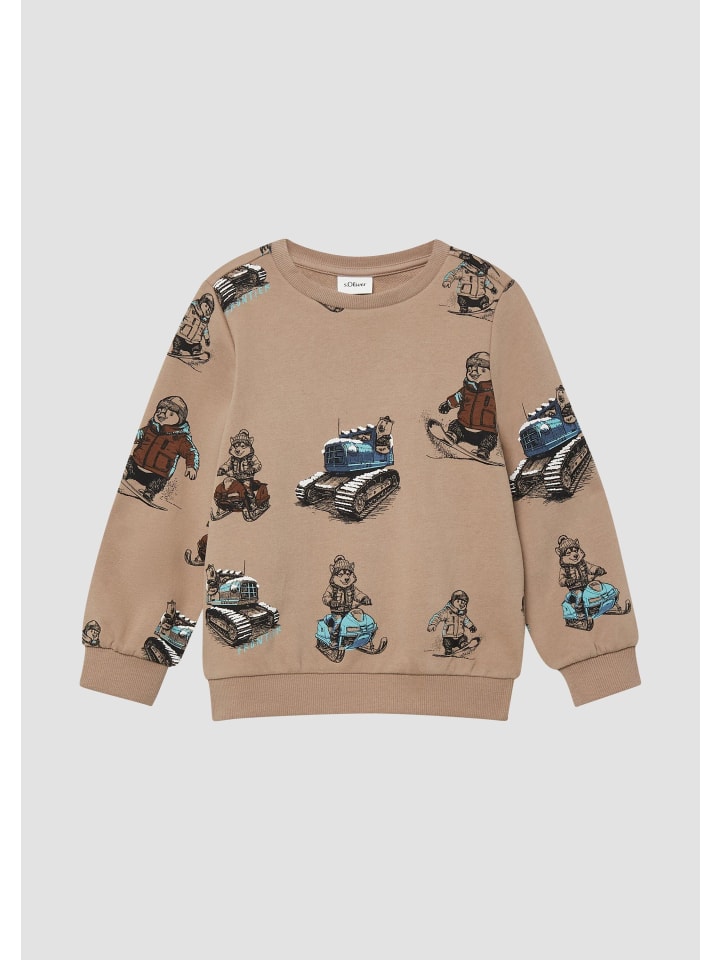 Sweatshirt in 84A2_sandstein