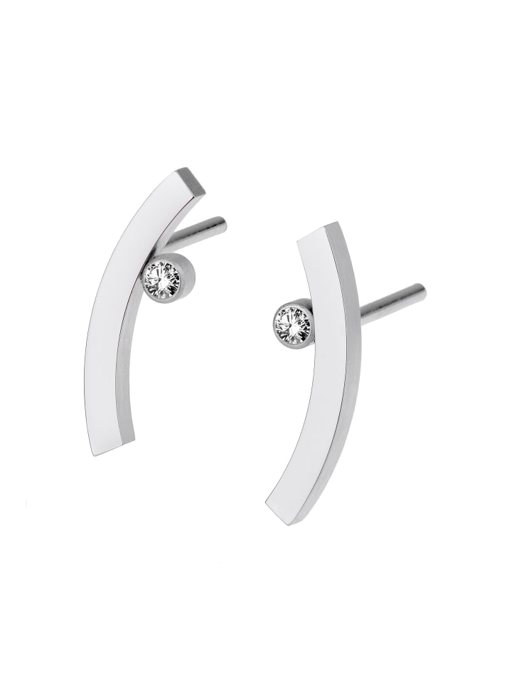 Edelstahl 0,02ct. Brill.silberfarben