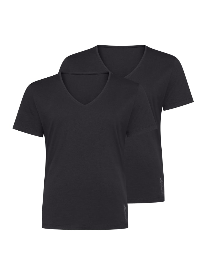 Unterhemd / Shirt Kurzarm SLG Base in Schwarz