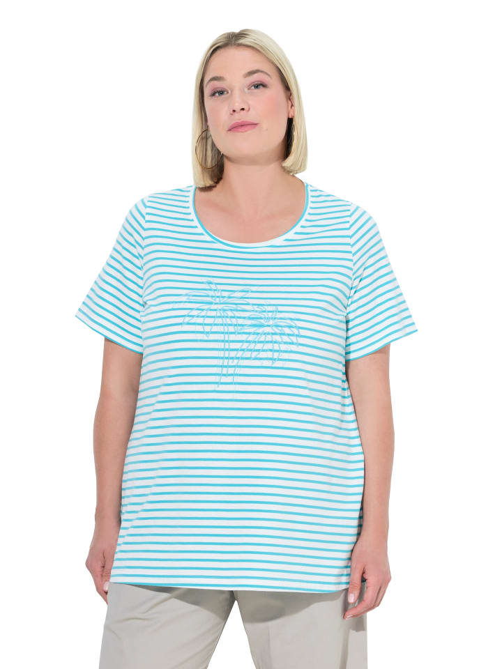 Shirt in tiefes aqua