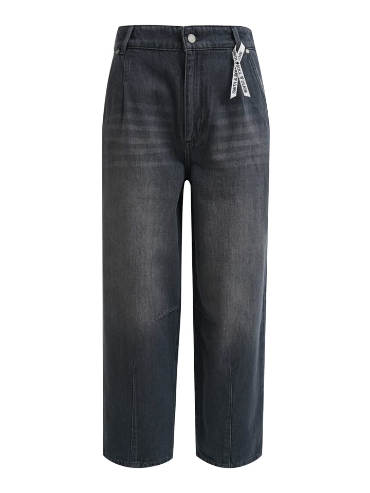 Barrelleg Denim Hose in Used Stone