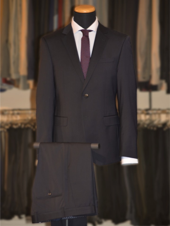 Anzug Slim Fit in Schwarz