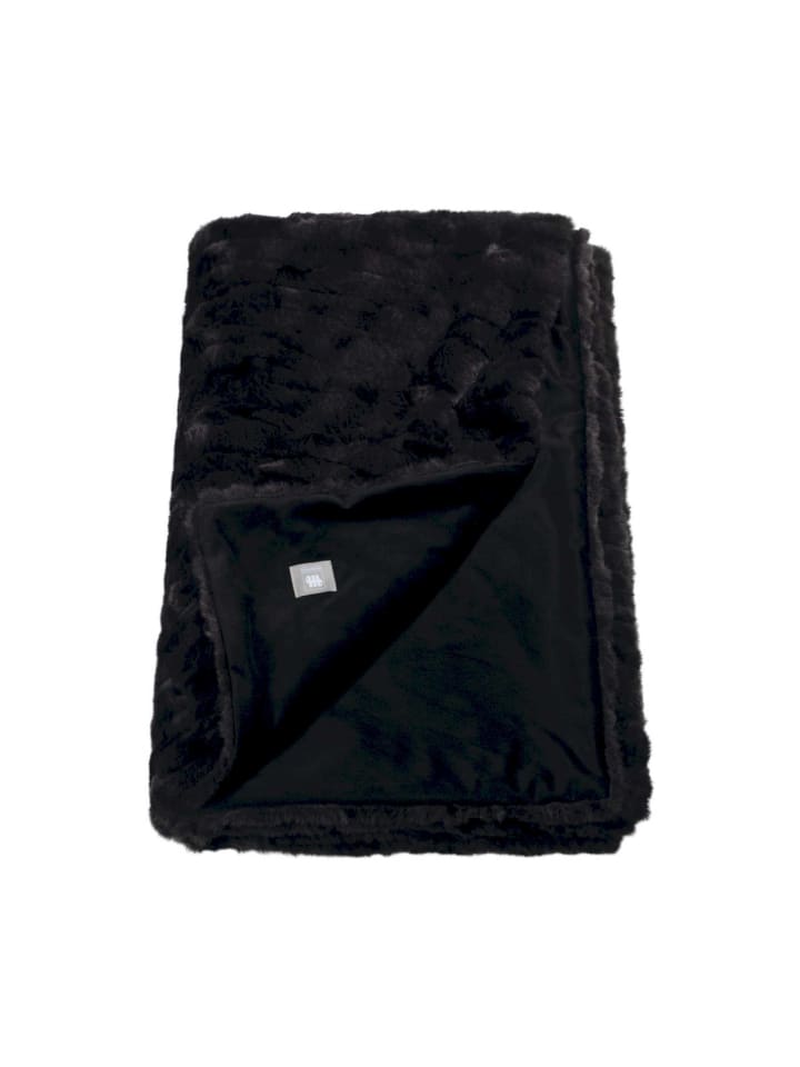Tagesdecke FURRY in Schwarz