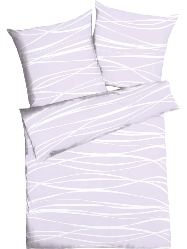 Mako-Satin Bettwäsche in flieder