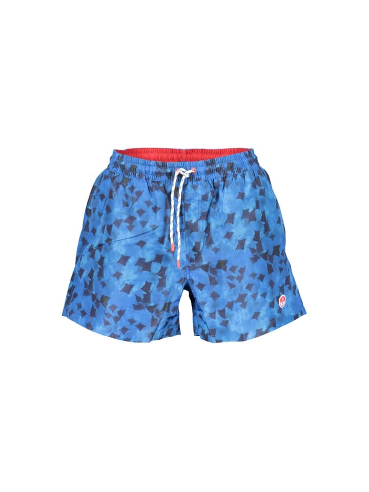 Blau Polyester Herren Bade Trunk