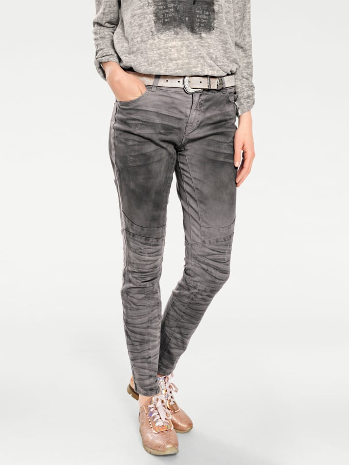 Boyfriend Hose in grau