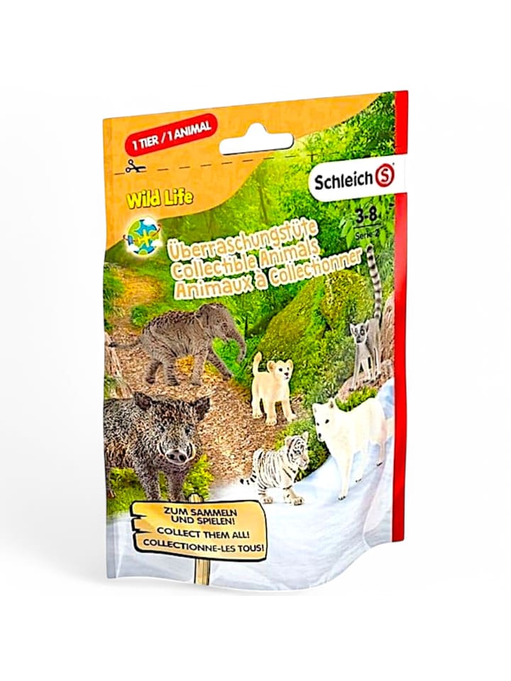 Spielfigur Schleich Überraschungstüte Wild Life in Bunt
