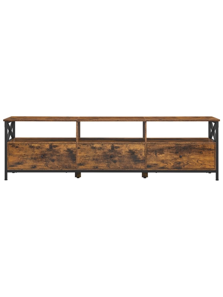 TV-Schrank Daxton in Braun-Schwarz - (B)40 x (H)50 x (T)178 cm