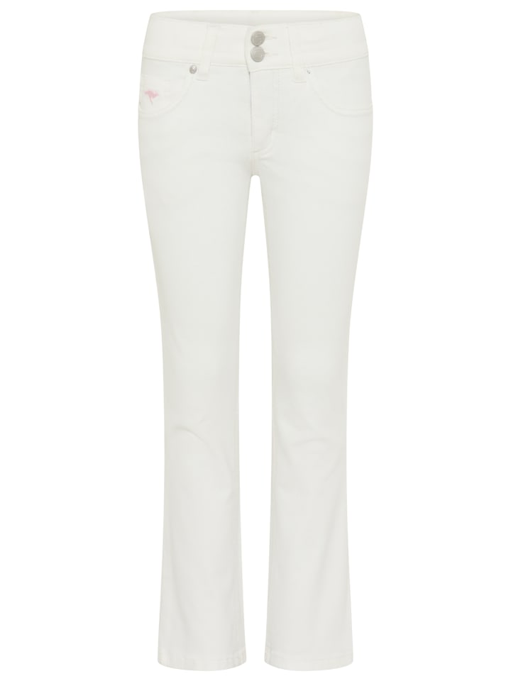 Stretch-Jeans in weiß