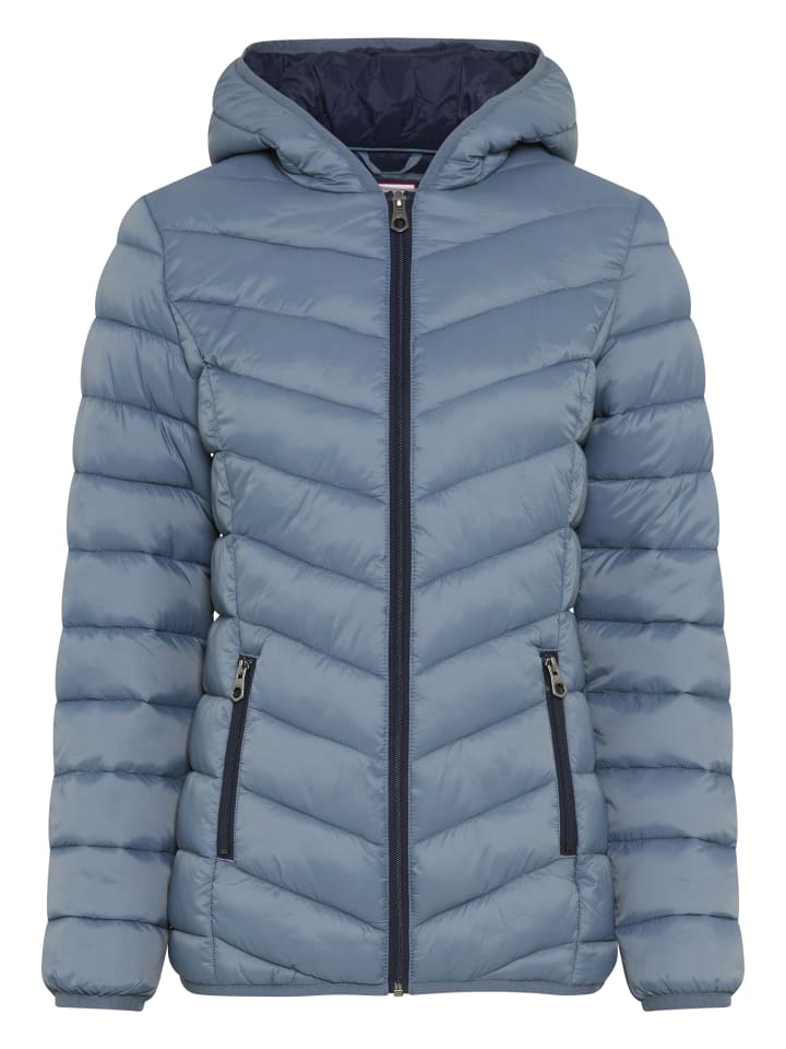 Steppjacke in grau- blau