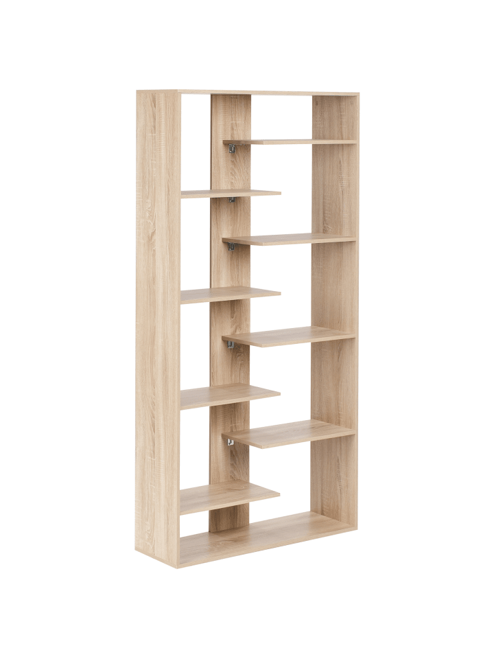 Bücherregal FONTAS in Braun - (W) 90 x (H) 180 x (L) 29 cm