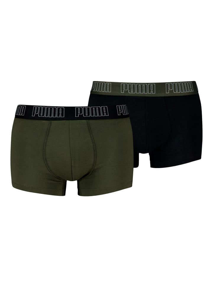 Boxershort 2er Pack in Schwarz/Grün