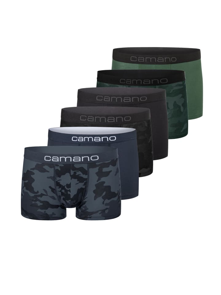 Boxershorts 6er Pack blue black green