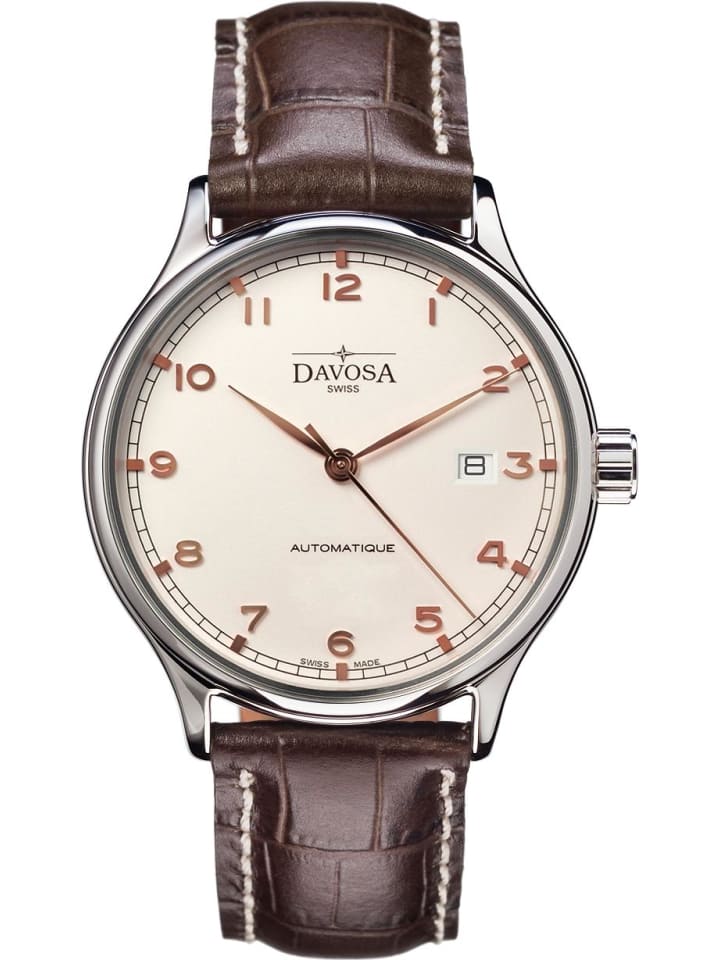 Uhr in Creme