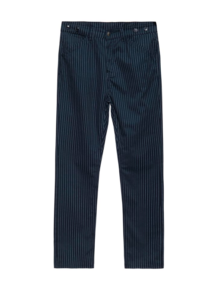 King Kerosin Pinstripe Hose in navy