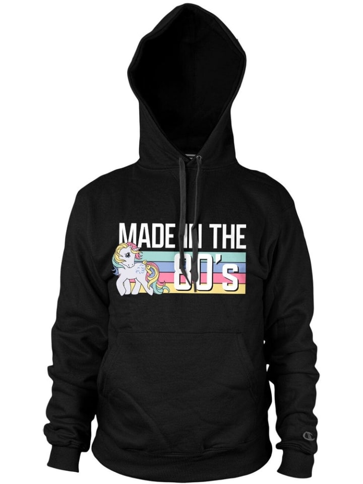 Hoodie "Made In The 80S Big Tall Hoodie" in Schwarz