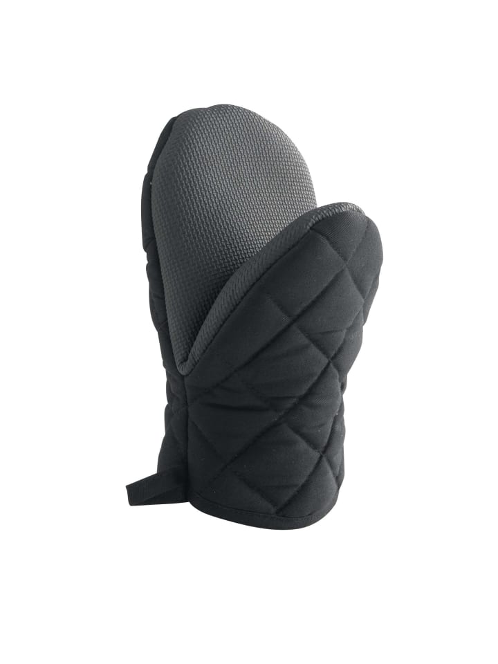 Ofenhandschuh mit Neoprengriff in Schwarz, 24,5 x 14,5 cm