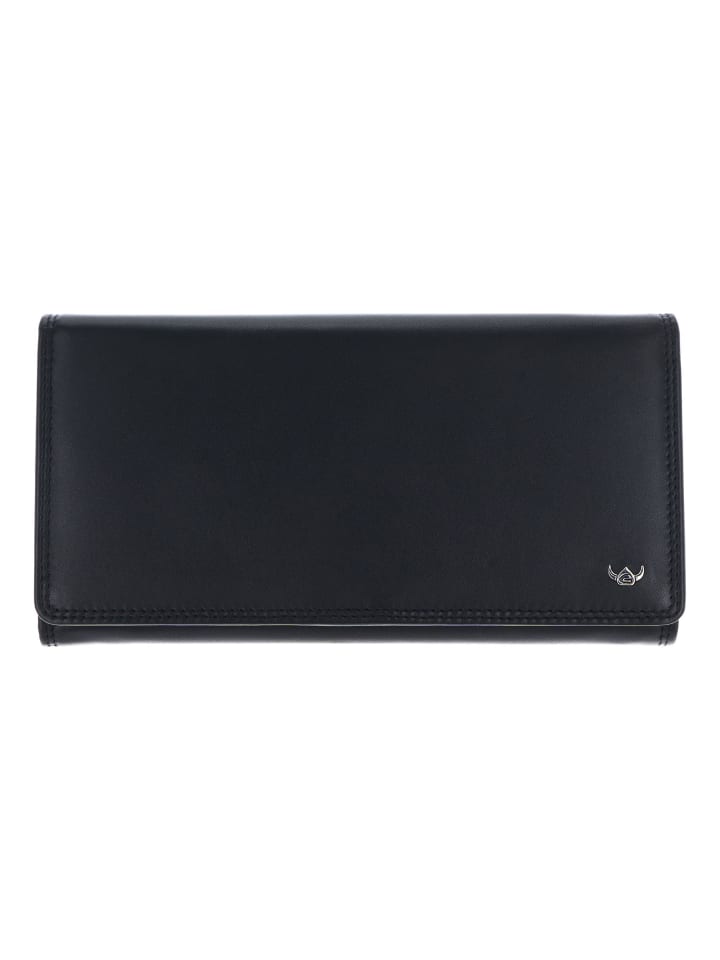 Polo Geldbörse RFID Schutz Leder 19 cm schwarz