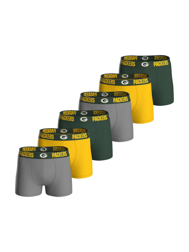 Boxer Green Bay Packers in GRN/MGR/YEL