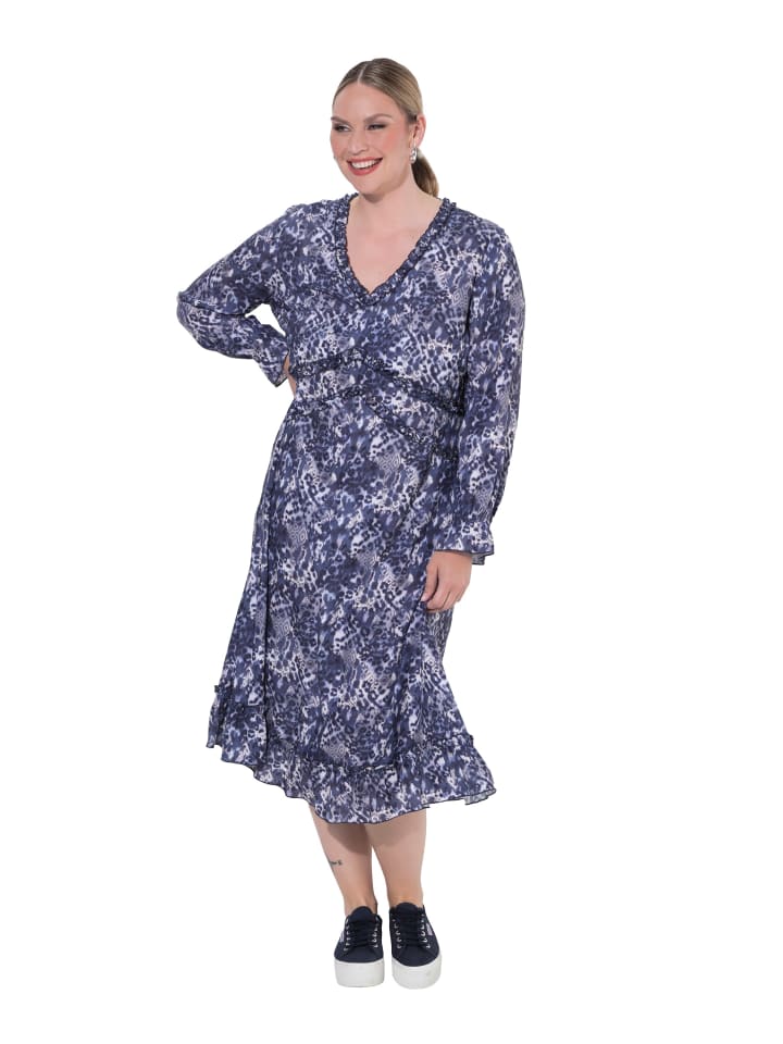 Midikleid in dunkelblau