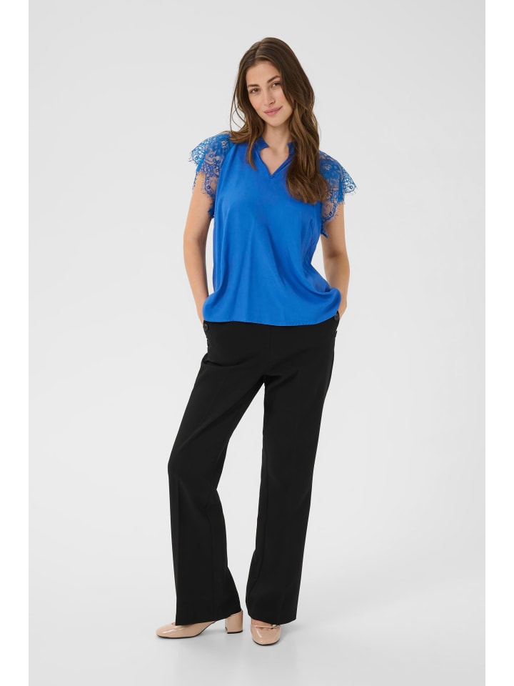 Bluse kurzarm CRNola Straight fit in Galaxy Blue