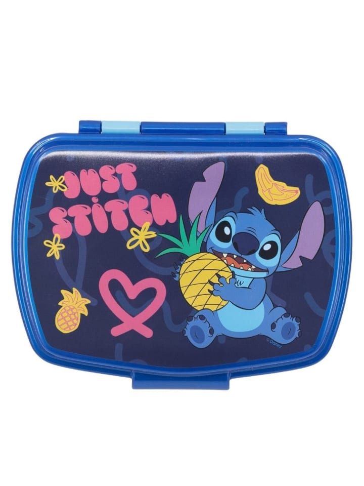 Lilo & Stitch Kinder Brotdose – Lunchbox Pausenbox Schulbrotbox in Blau