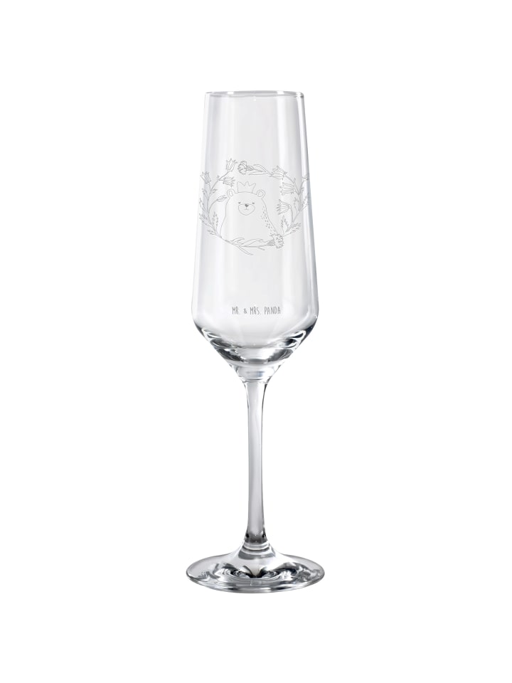 Sektglas Bär Königin ohne Spruch in Transparent