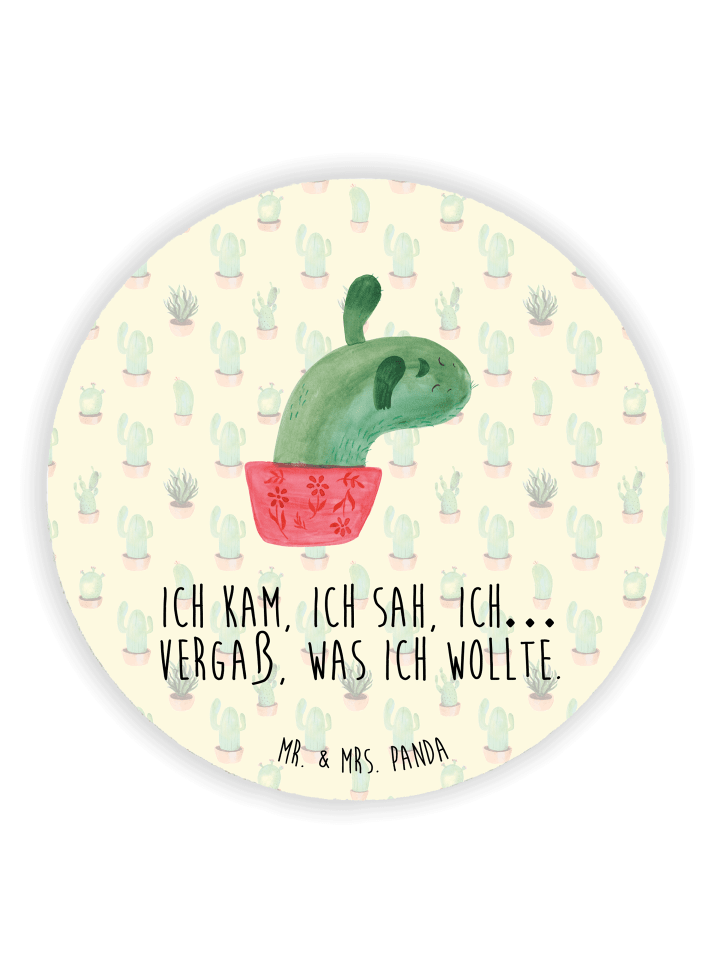 Kühlschrankmagnet Kaktus Mama mit Spruch in Kaktus Grün