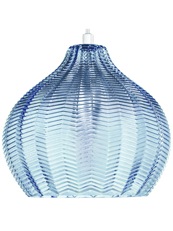 Pendelleuchten KEILA in Blau - (W) 22 x (H) 76 x (L) 22 cm