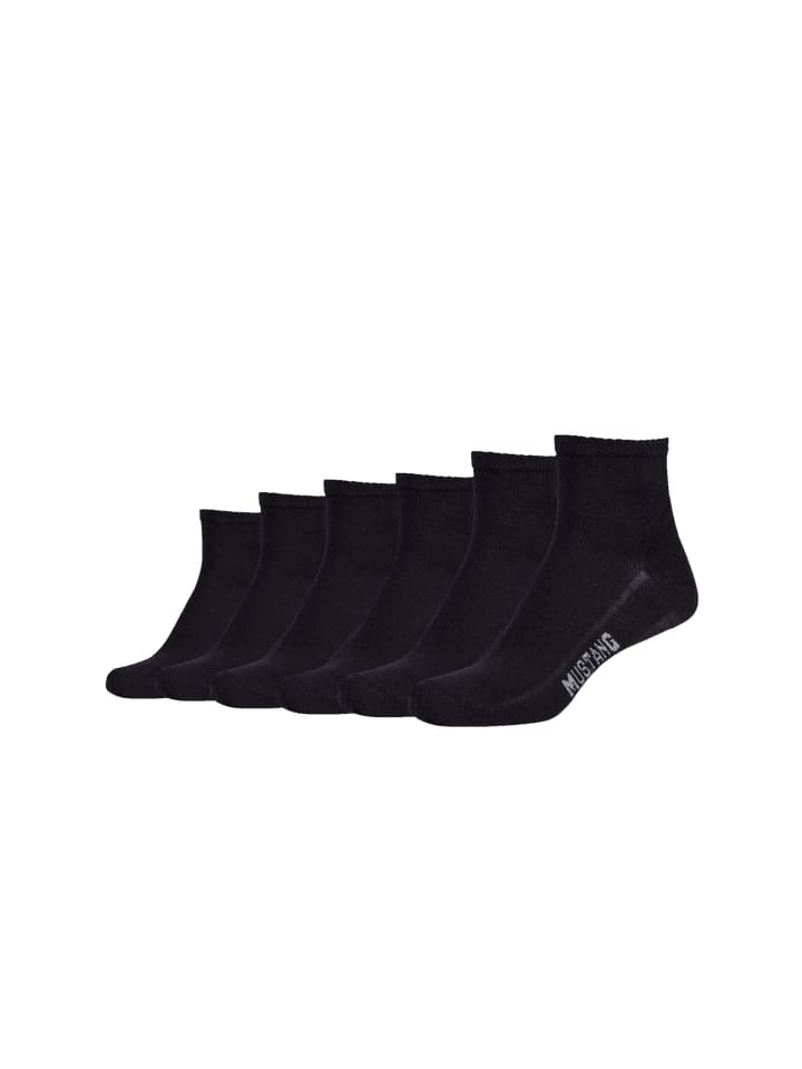 Kurzsocken 6er Pack black