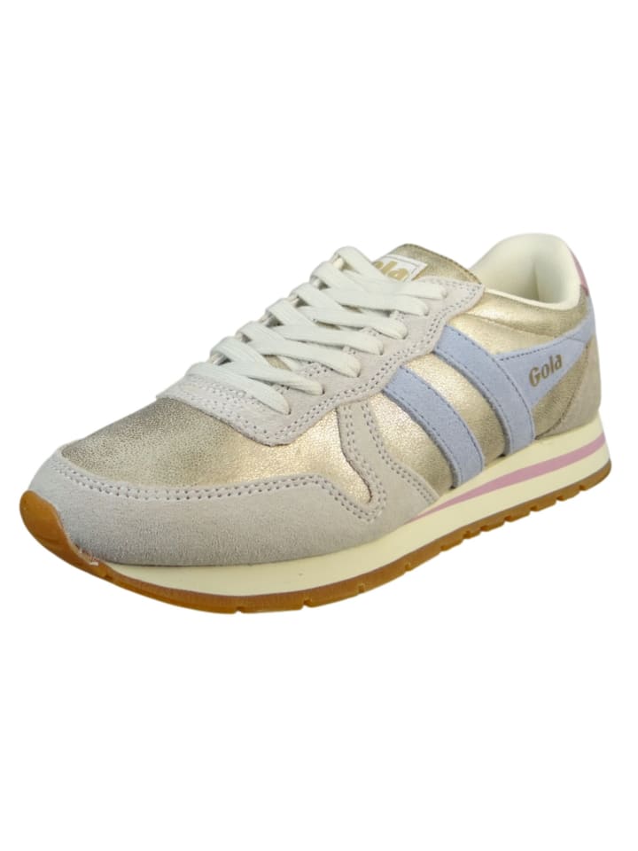 Sneaker goldfarben