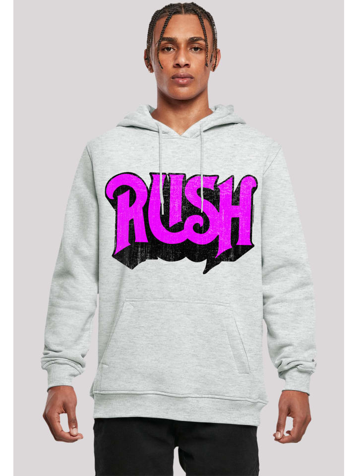 F4NT4STIC Hoodie Rush Rock Band Distressed Logo in grau meliert günstig  kaufen | limango