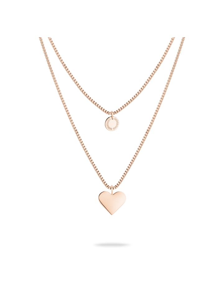 Halskette Layered Love in roségold