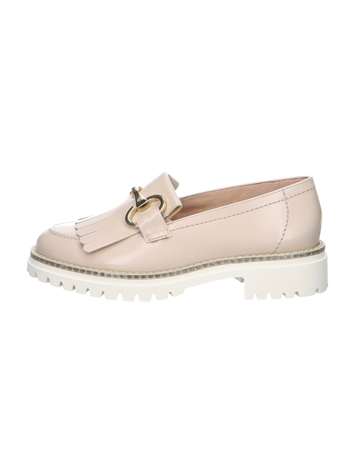 Mokassin Slipper in Beige