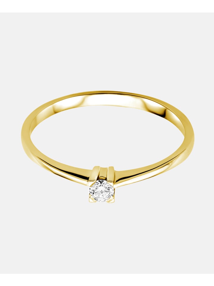 Ring aus 750 Gelbgold mit Diamant