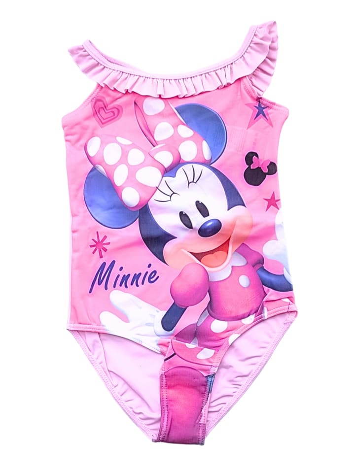 Badeanzug mit Rüschendetails Disney Minnie Mouse in Rosa