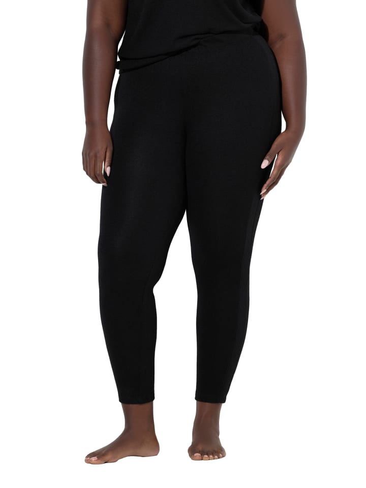 Loungewear Hose in schwarz