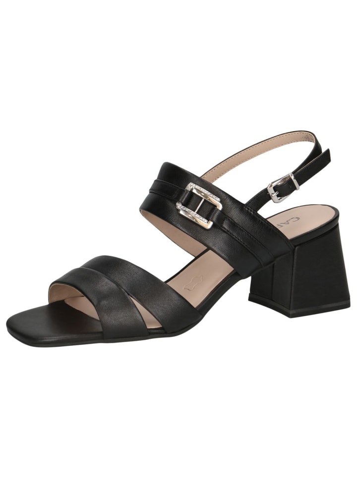 Sandalette in BLACK NAPPA