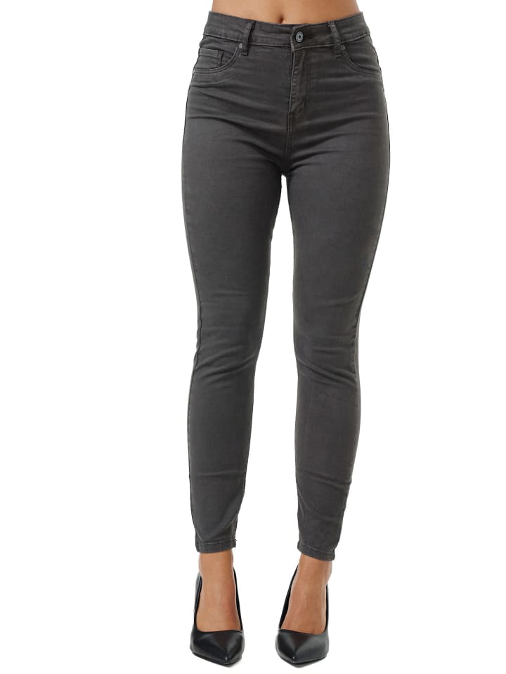 Jeans "F103" - Skinny Fit - in Anthrazit