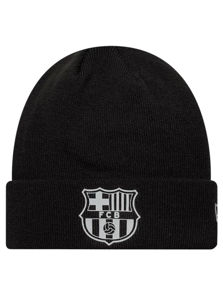 New Era Core Cuff Beanie FC Barcelona Reflective Hat in Schwarz